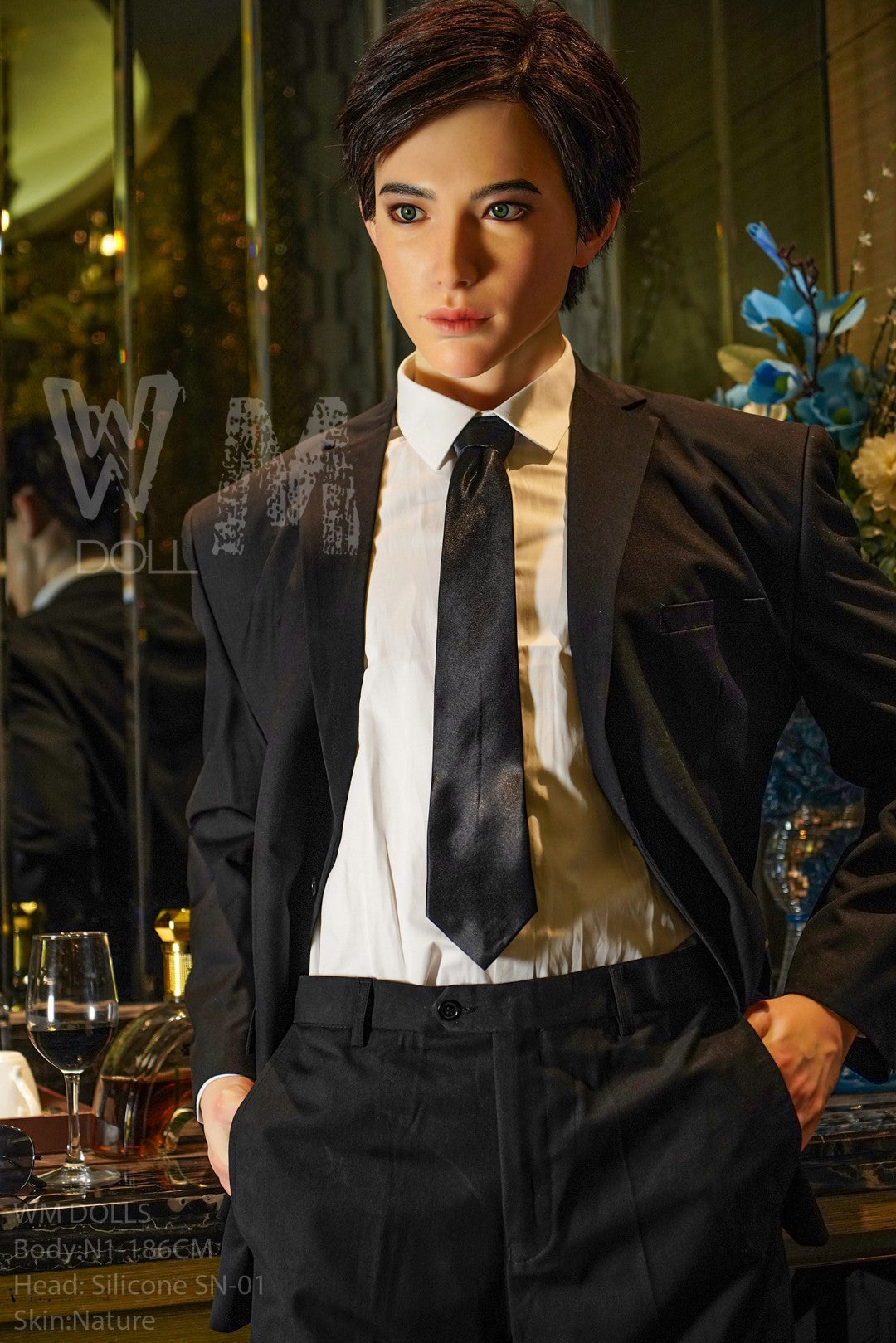 Kenji vyriška sekso lėlė (WM-Doll 186 cm #N1 silikonas)