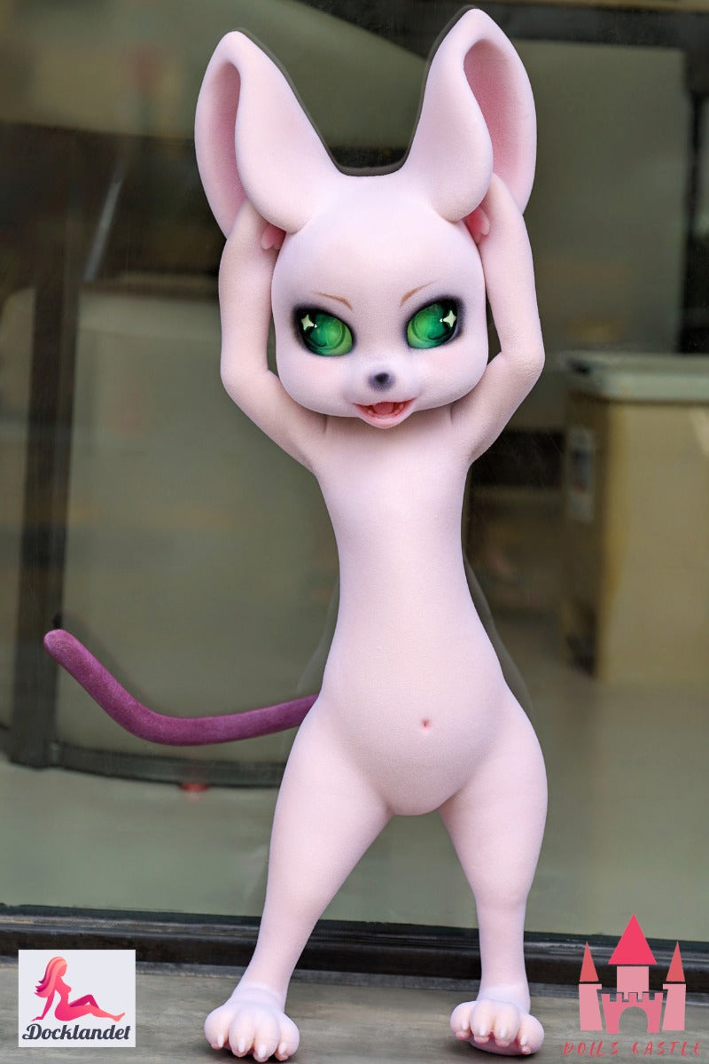 Sūrio pelės sekso lėlė (Dolls Castle 80 cm B puodelio silikonas)