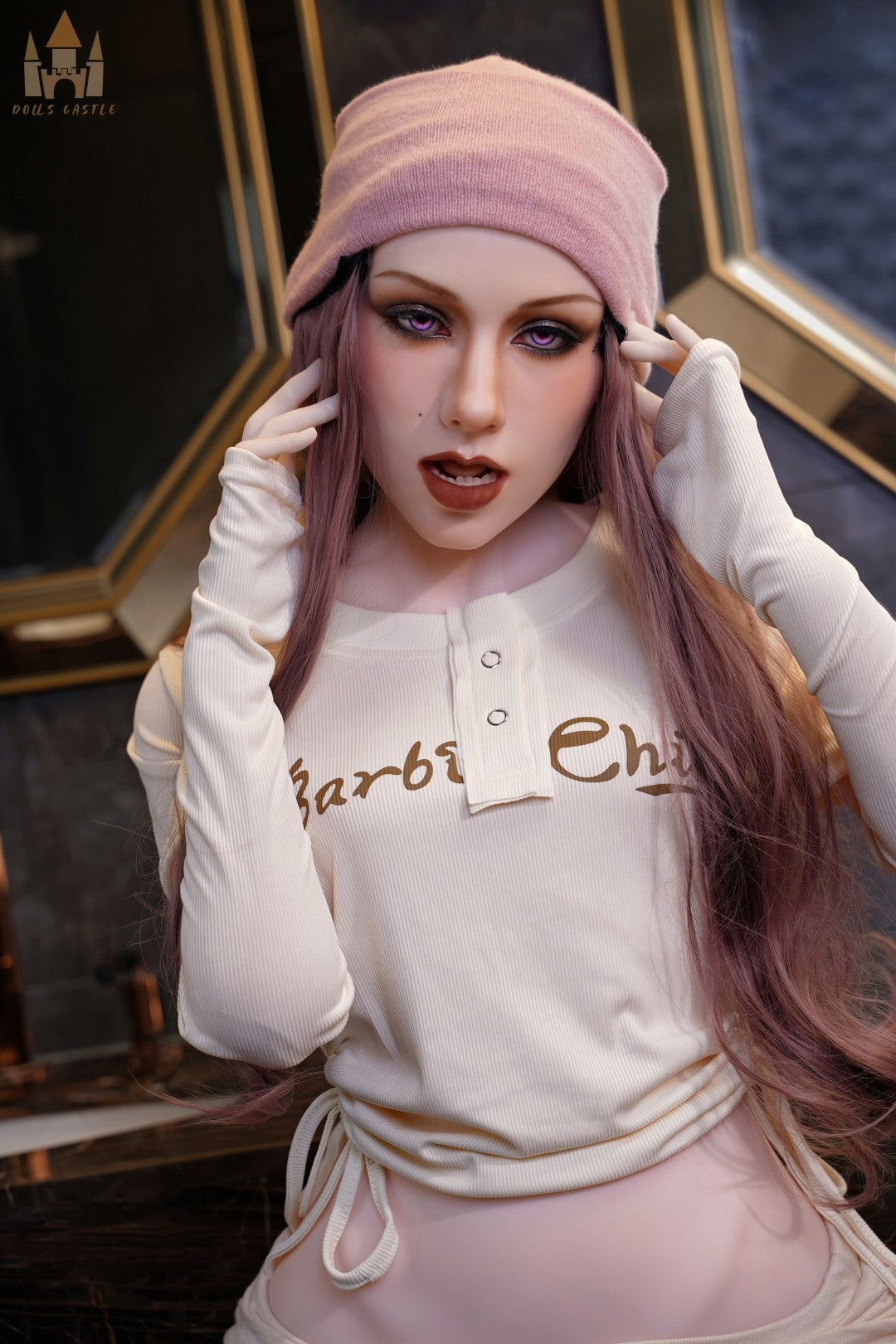 Jovelle Shemale sekso lėlė (Dolls Castle 148 cm B puodelis # S14 TPE + silikonas)
