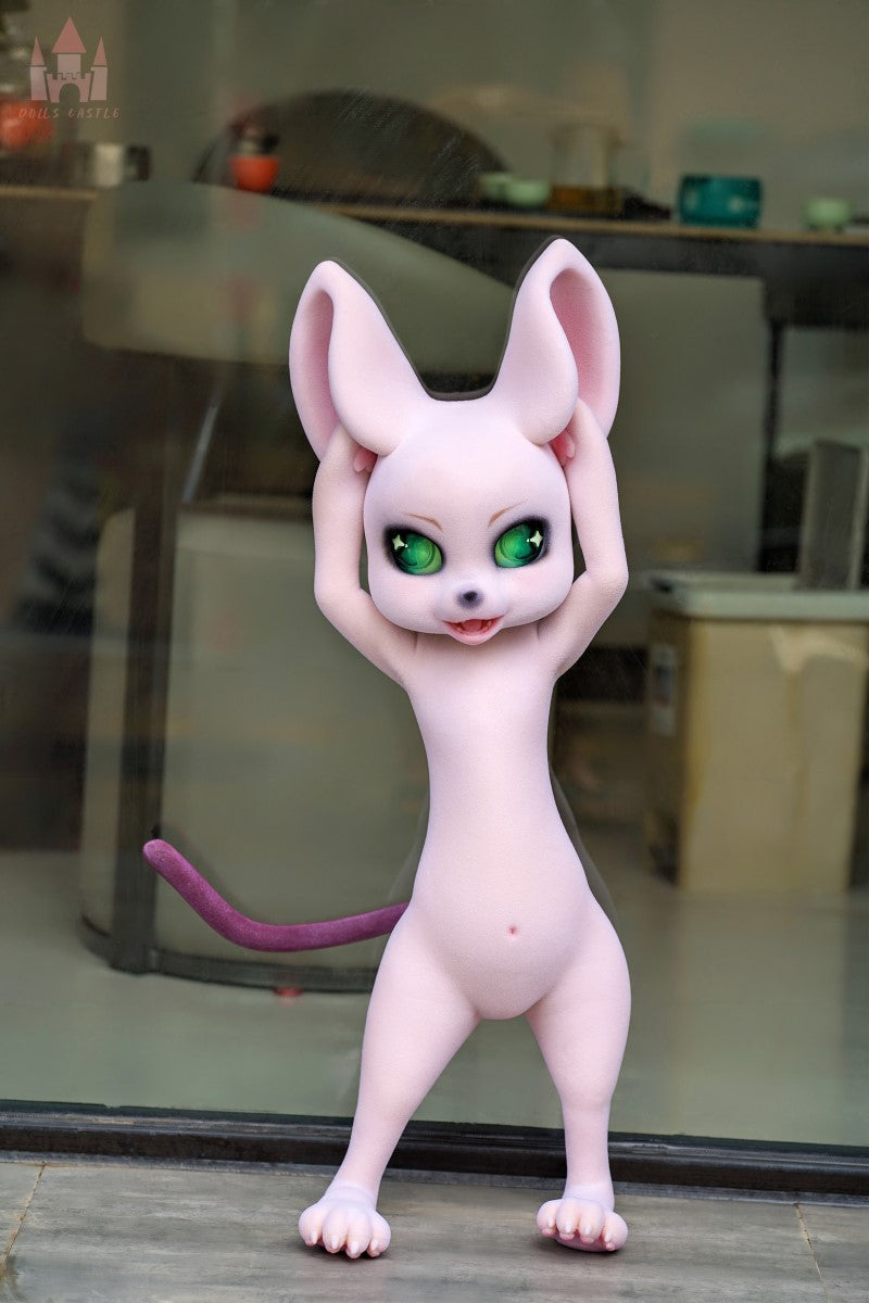 Sūrio pelės sekso lėlė (Dolls Castle 80 cm A formos silikoninis puodelis)