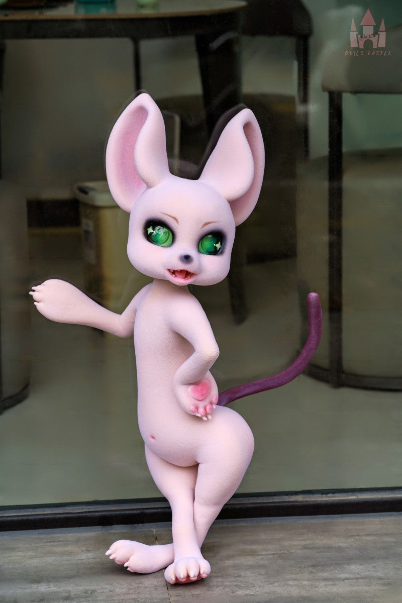 Sūrio pelės sekso lėlė (Dolls Castle 80 cm A formos silikoninis puodelis)