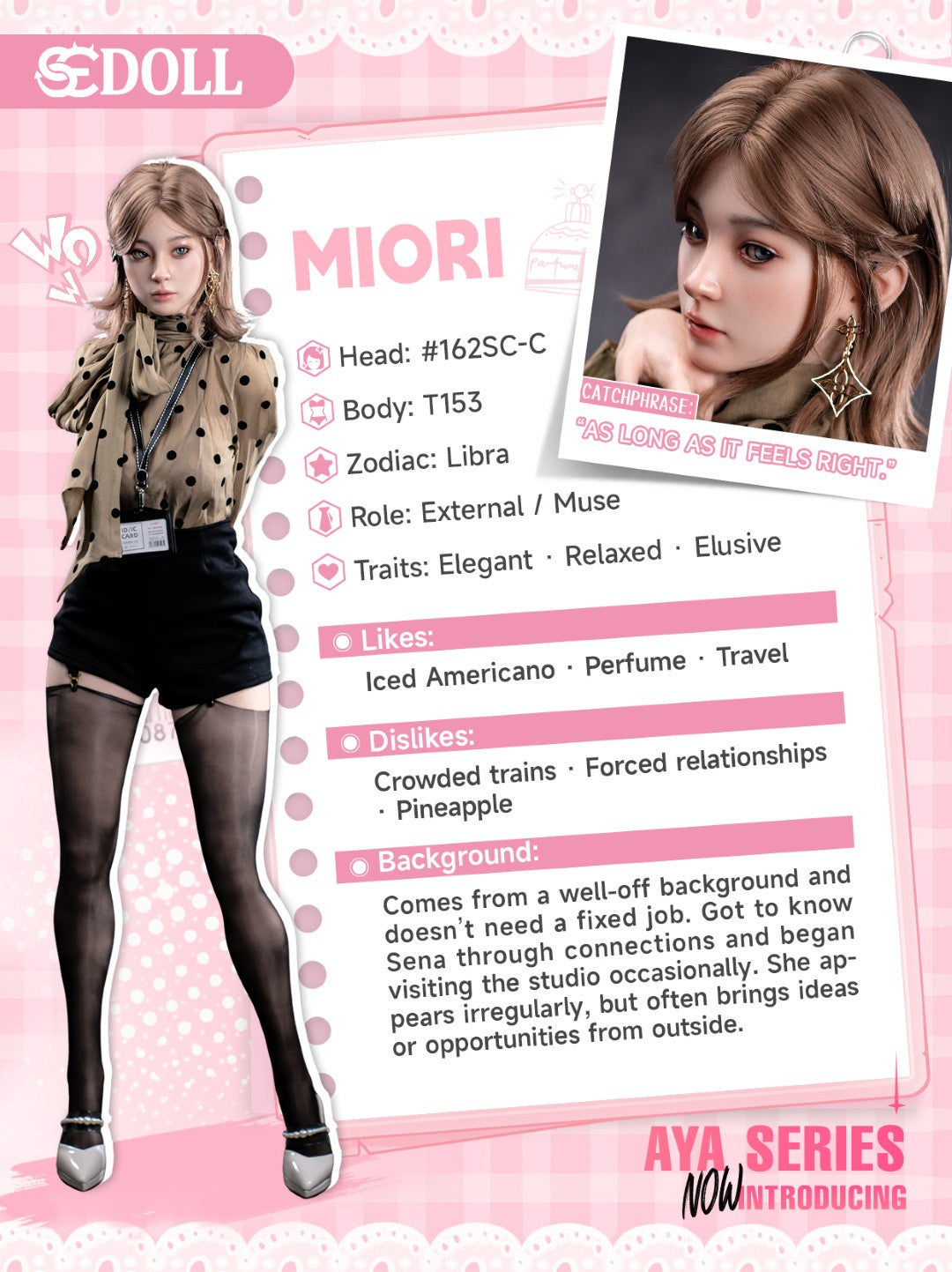 Miori.C Sex Doll (SEDoll 153 cm A-taurė #162SC RST silikonas)