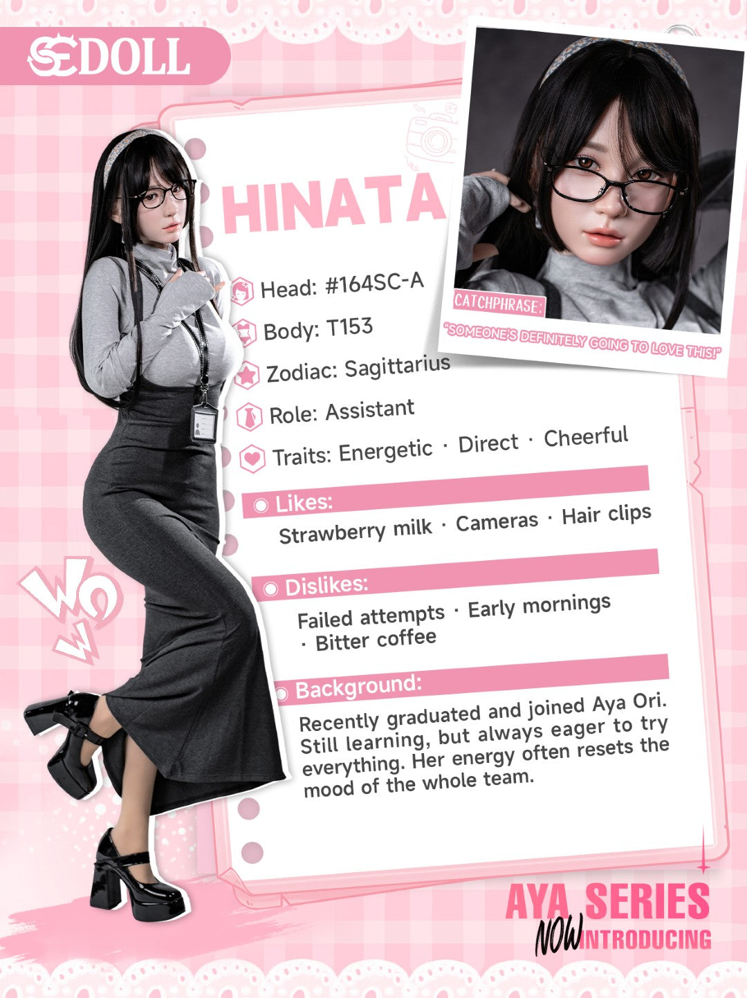 Hinata.A Sekso lėlė (SEDoll 153 cm A-taurė #164SC RST silikonas)
