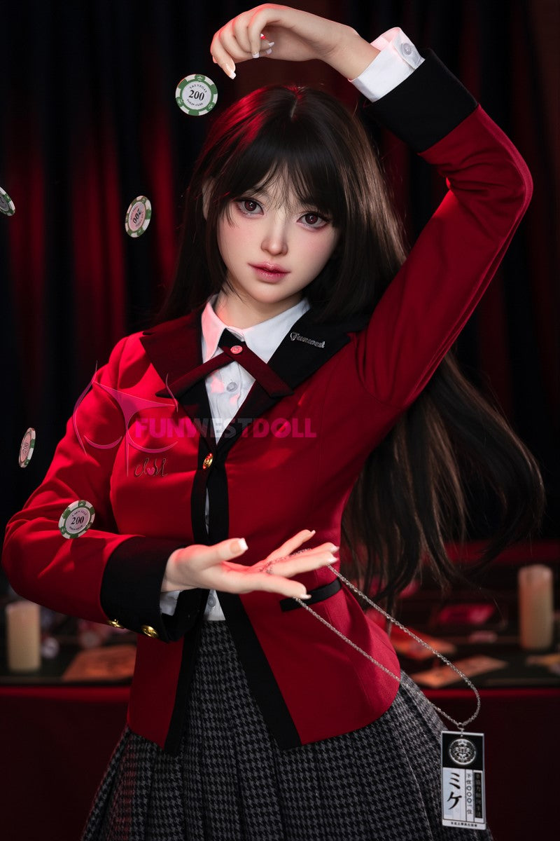 Yumeko Jabami sekso lėlė (FunWest Doll 159 cm A-puodelio #038S RST Silikonas) EXPRESS