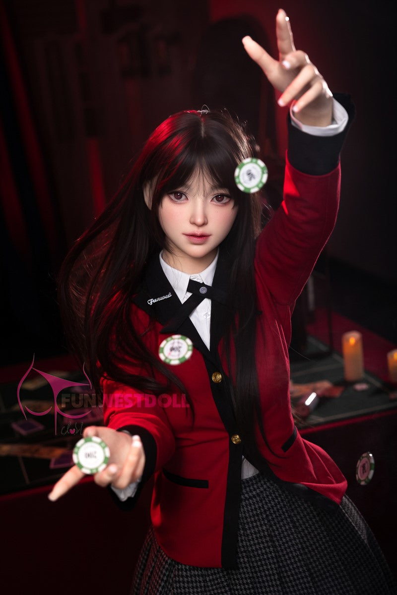Yumeko Jabami sekso lėlė (FunWest Doll 159 cm A-puodelio #038S RST Silikonas) EXPRESS