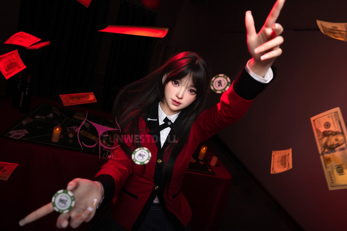 Yumeko Jabami sekso lėlė (FunWest Doll 159 cm A-puodelio #038S RST Silikonas) EXPRESS