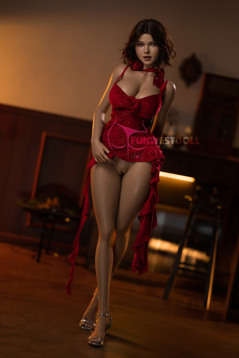 Rožių sekso lėlė (FunWest Doll 157 cm G formos puodelis #043SJ silikonas)