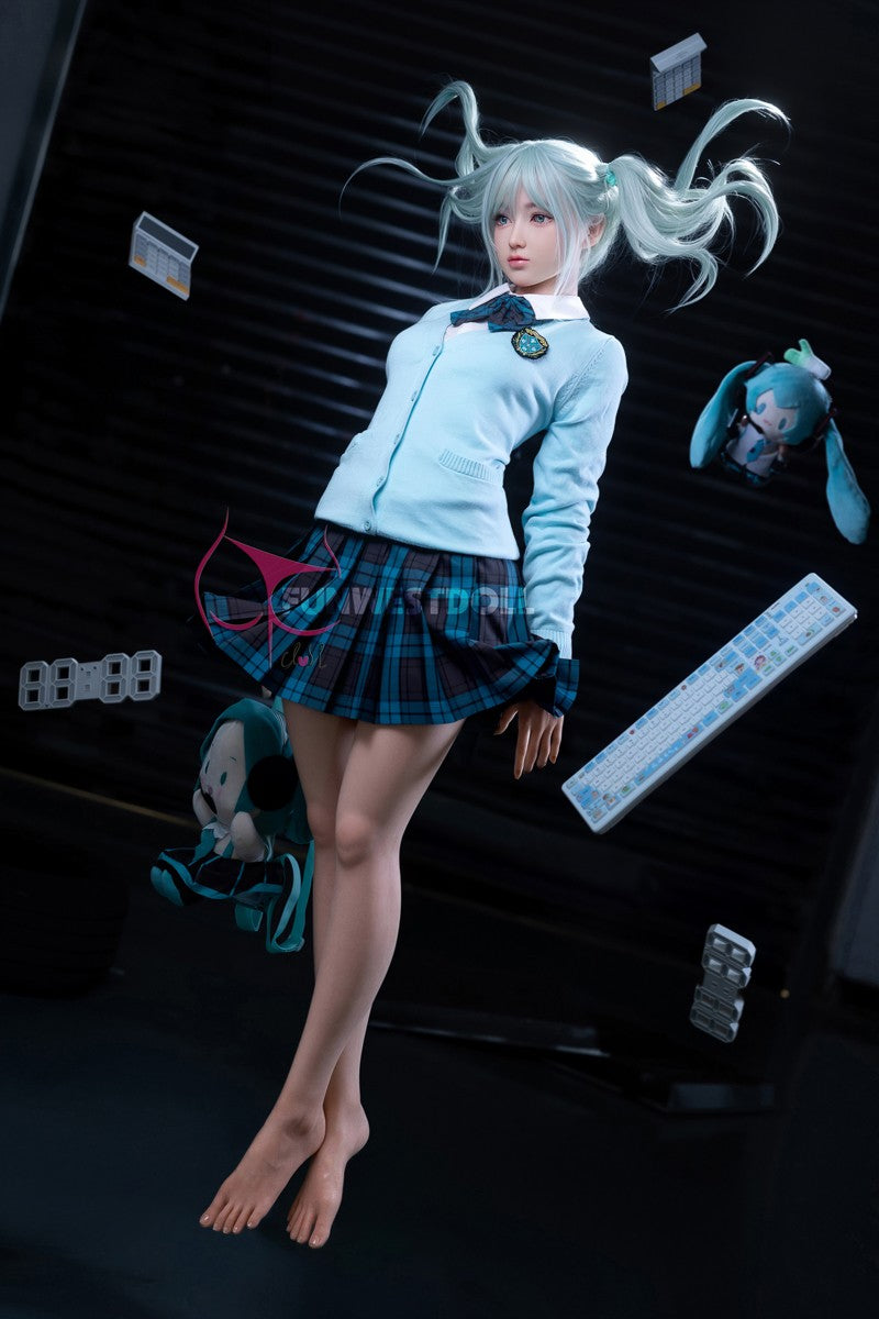 Sekso lėlė Hatsune Miko (FunWest Doll 159 cm A puodelis #041S silikonas)