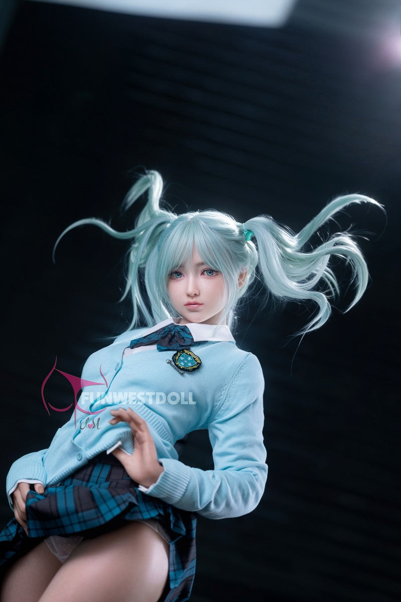 Sekso lėlė Hatsune Miko (FunWest Doll 159 cm A puodelis #041S silikonas)