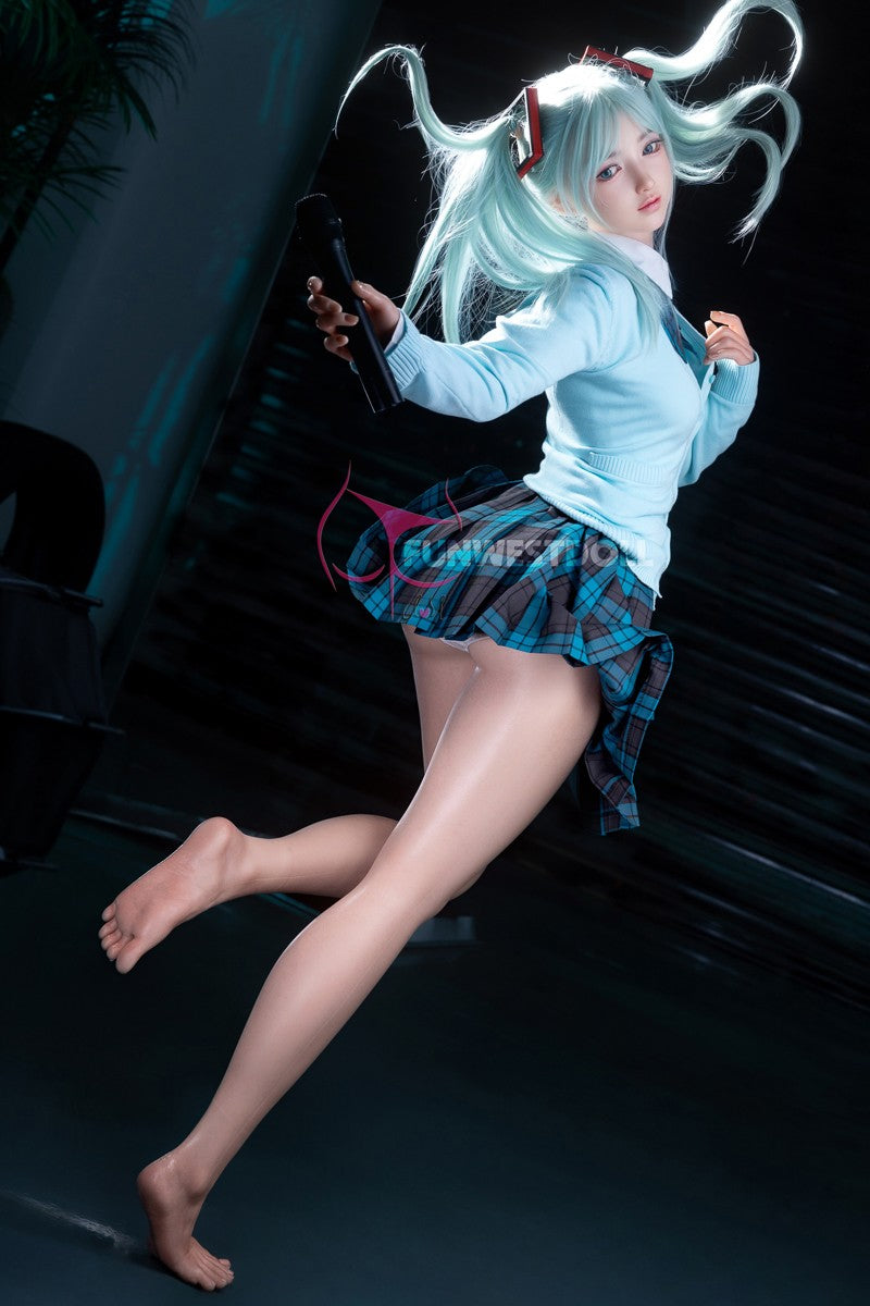 Sekso lėlė Hatsune Miko (FunWest Doll 159 cm A puodelis #041S silikonas)