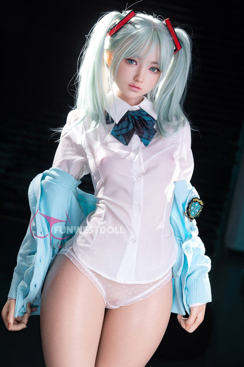 Sekso lėlė Hatsune Miko (FunWest Doll 159 cm A puodelis #041S silikonas)