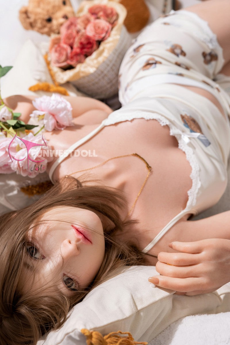 Amy sekso lėlė (FunWest Doll 159 cm A formos puodelis #041S silikonas)