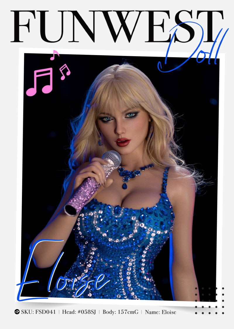 Eloise Sex Doll (FunWest Doll 157 cm G-taurė #058SJ RST silikonas)