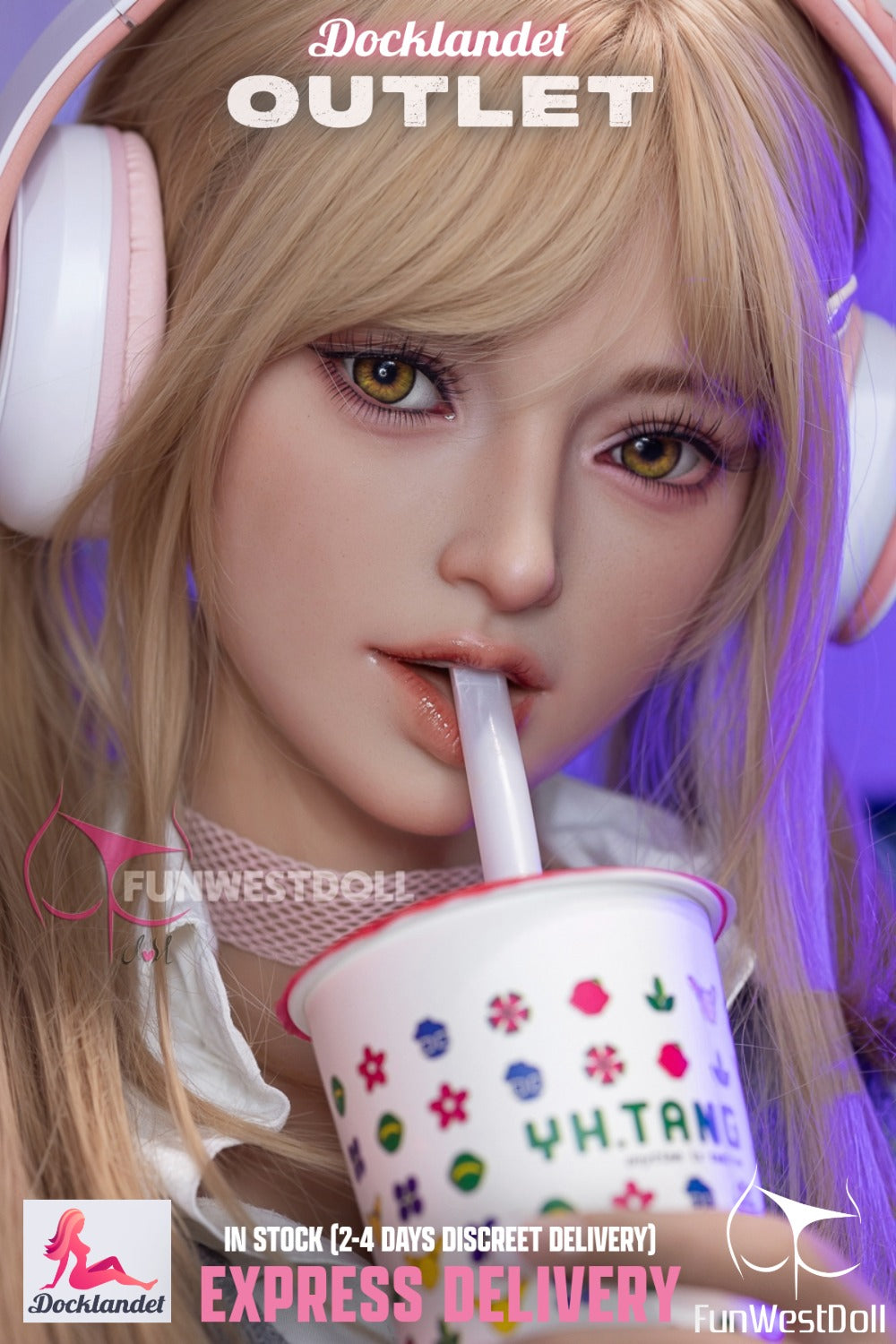 Alice Sex Doll (FunWest Doll 159 cm A puodelis Nr. 038 S-TPE) EXPRESS OUTLET