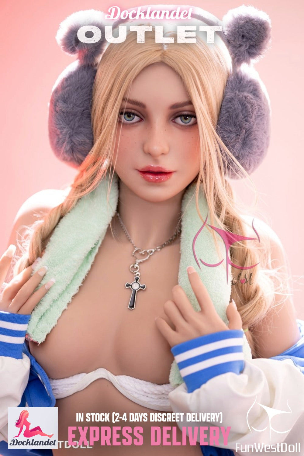Sekso lėlė Eudora (FunWest Doll 159 cm A puodelis Nr. 031 S-TPE) EXPRESS OUTLET