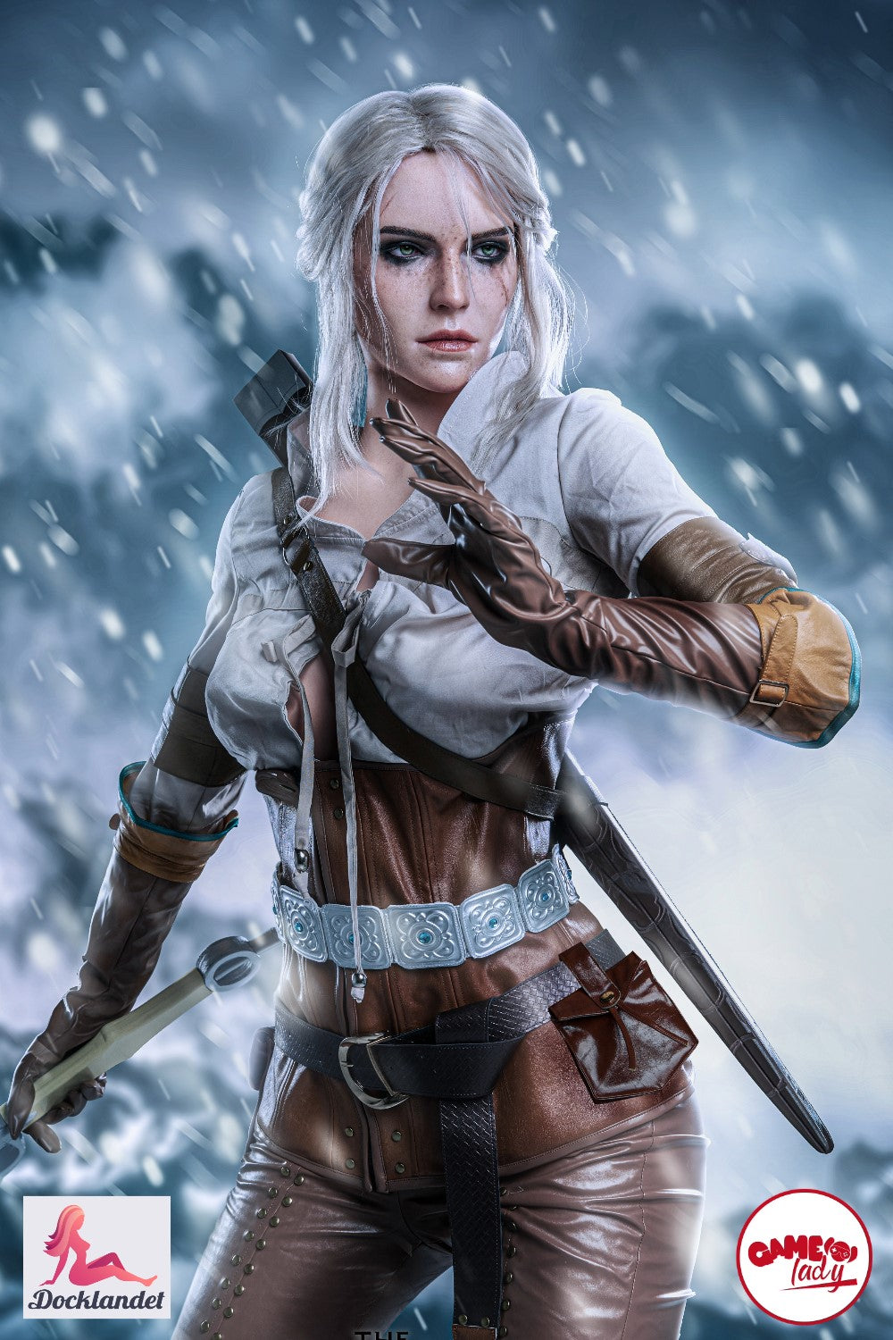 „Ciri Sex Doll“ („Game Lady“ 168 cm E-Kupa Nr. 05 silikonas)