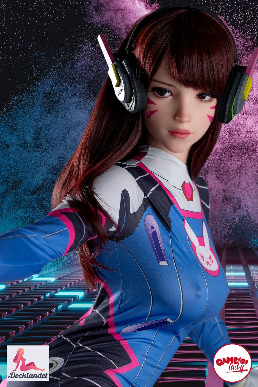 D.Va Hana Song Sex Doll (Game Lady 167cm E-Cup Nr.23 silikonas)