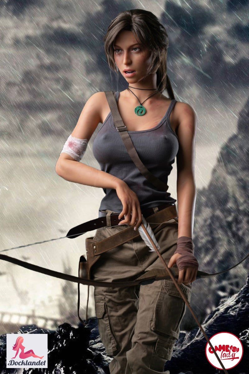 Lara Croft Sex Doll (Game Lady 166 cm E-Cup Nr. 20 silikonas)