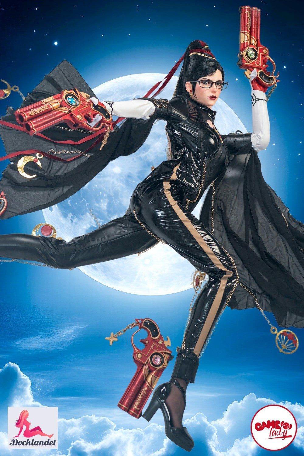 Cosplay lėlė, kurios išvaizda ir stilius įkvėptas populiaraus veikėjo „Bayonetta“. Sekso lėlė Bayonetta iš Game Lady yra 170 cm ūgio liekno kūno ir mažomis krūtinėmis (B dydžio puodelis). Tiems iš jūsų, kurie jau seniai svajojo apie tikrovišką viso dydžio Bayonetta, tai puiki lėlė! „Game Lady“ yra žinomi dėl savo „cosplay“ lėlių ir tai yra pirmoji visiškai Bayonetta įkvėpta lėlė pasaulyje.