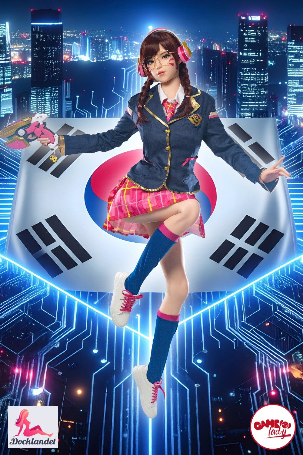 D.Va (Lady Nr. 23-1) yra tikroviška silikoninė lėlė, įkvėpta populiaraus personažo D.Va iš žaidimo Overwatch. Tiems iš jūsų, kurie yra D.Va gerbėjai, tai puiki lėlė! Ši silikoninė lėlė yra 166 cm ūgio ir turi natūralios formos kūną su E-cup krūtine.