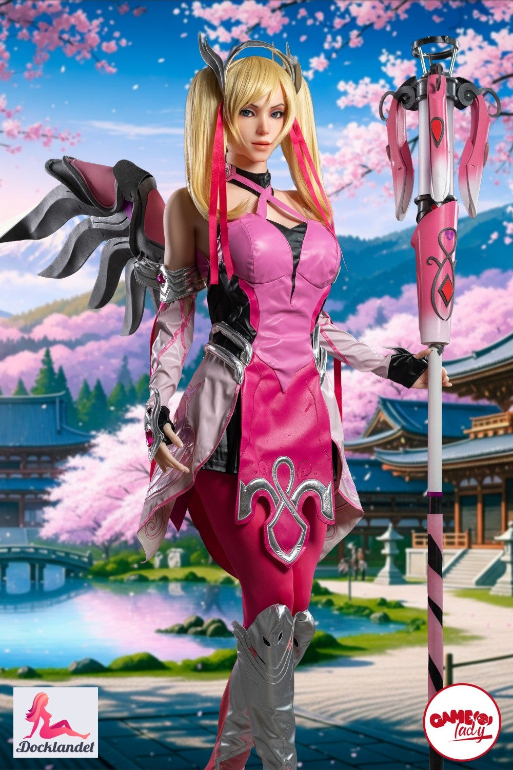 „Mercy Sex Doll“ („Game Lady“ 171 cm G-Cup Nr. 38 silikonas) „Overwatch“ Sex Doll 