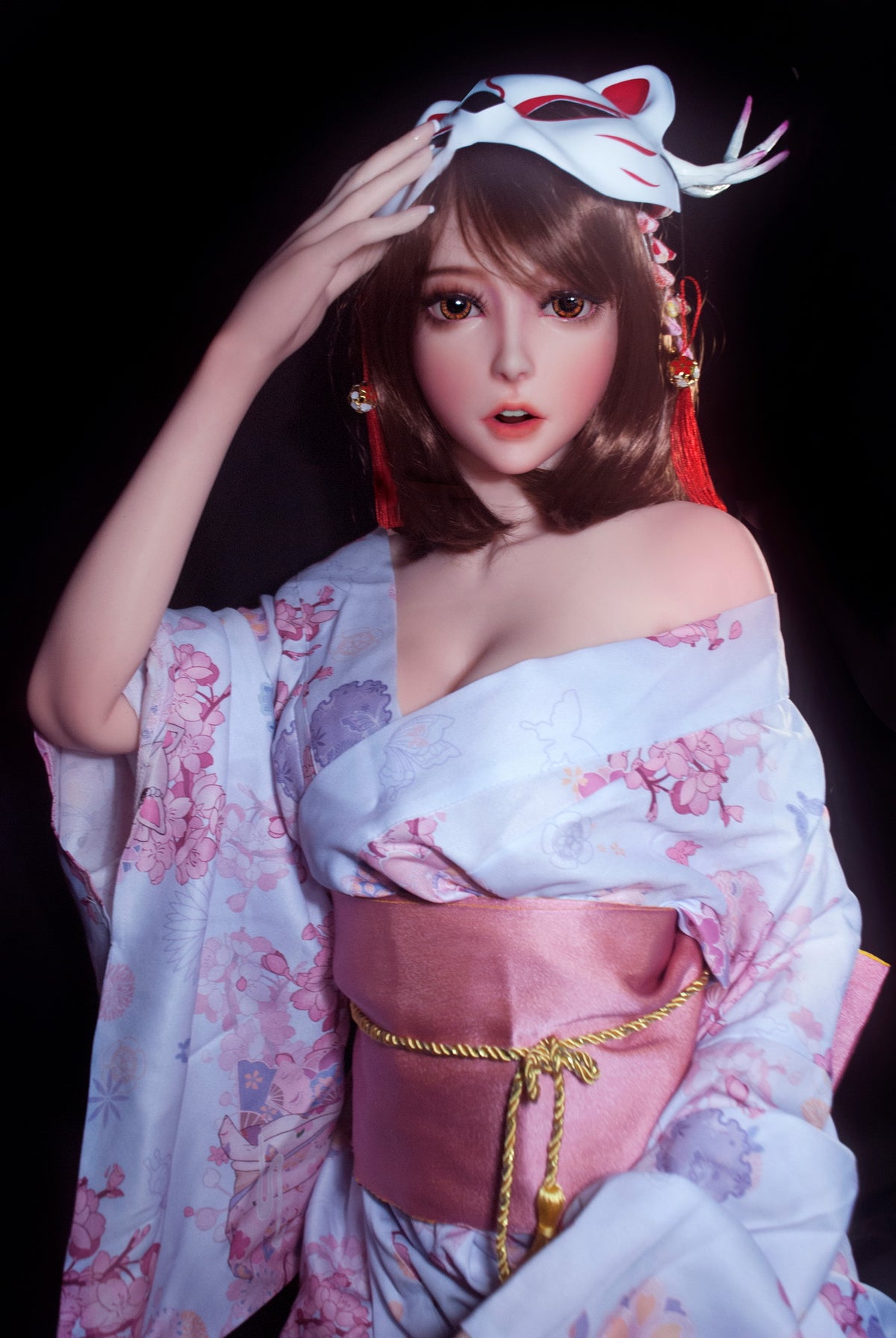 Akimoto Mizuki sekso lėlė (Elsa Babe 150 cm HB021 silikonas)