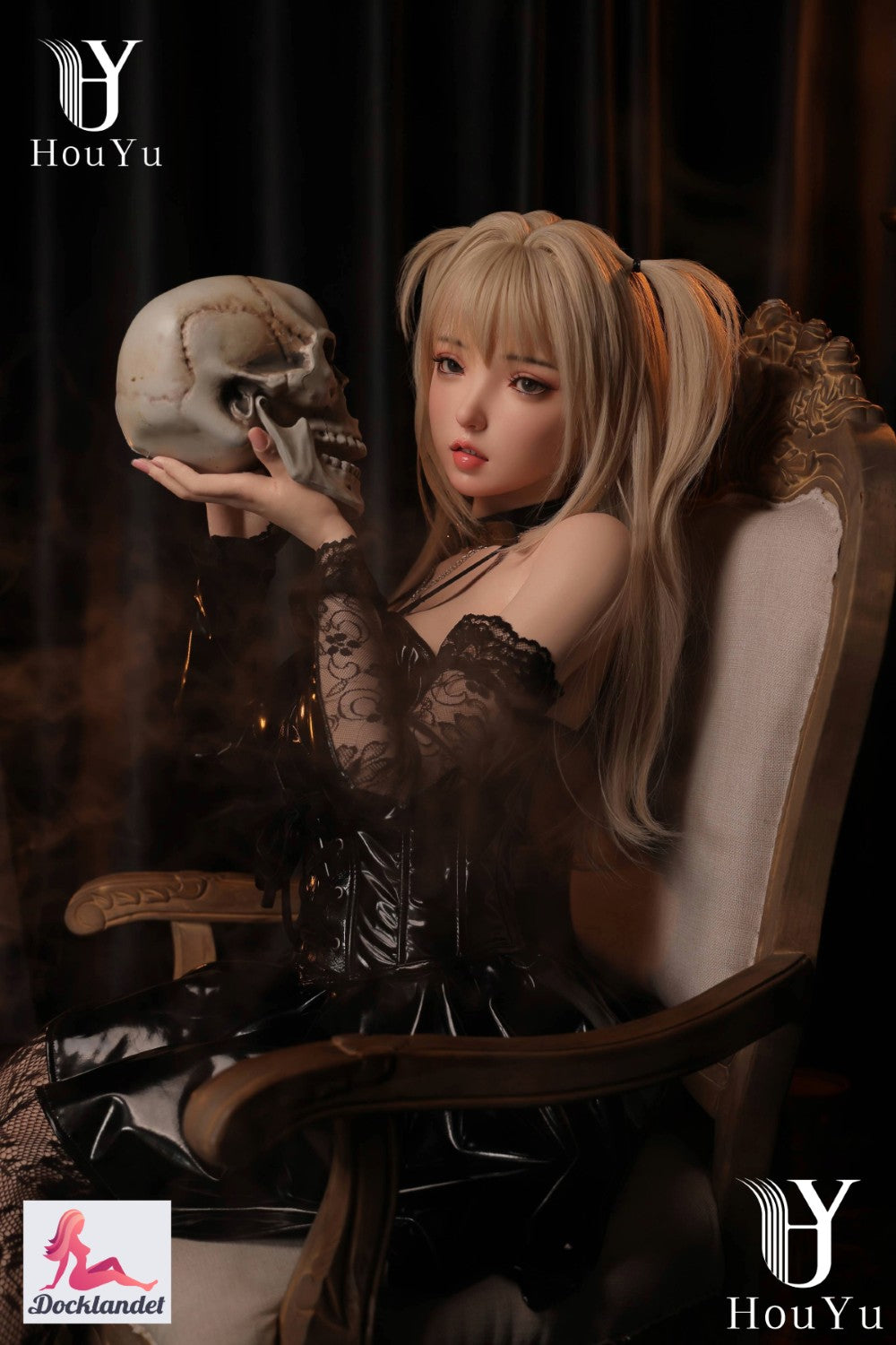 Sekso lėlė Eva (HouYu Doll 158cm D-Cup Silicone) Marie Rose cosplay real doll