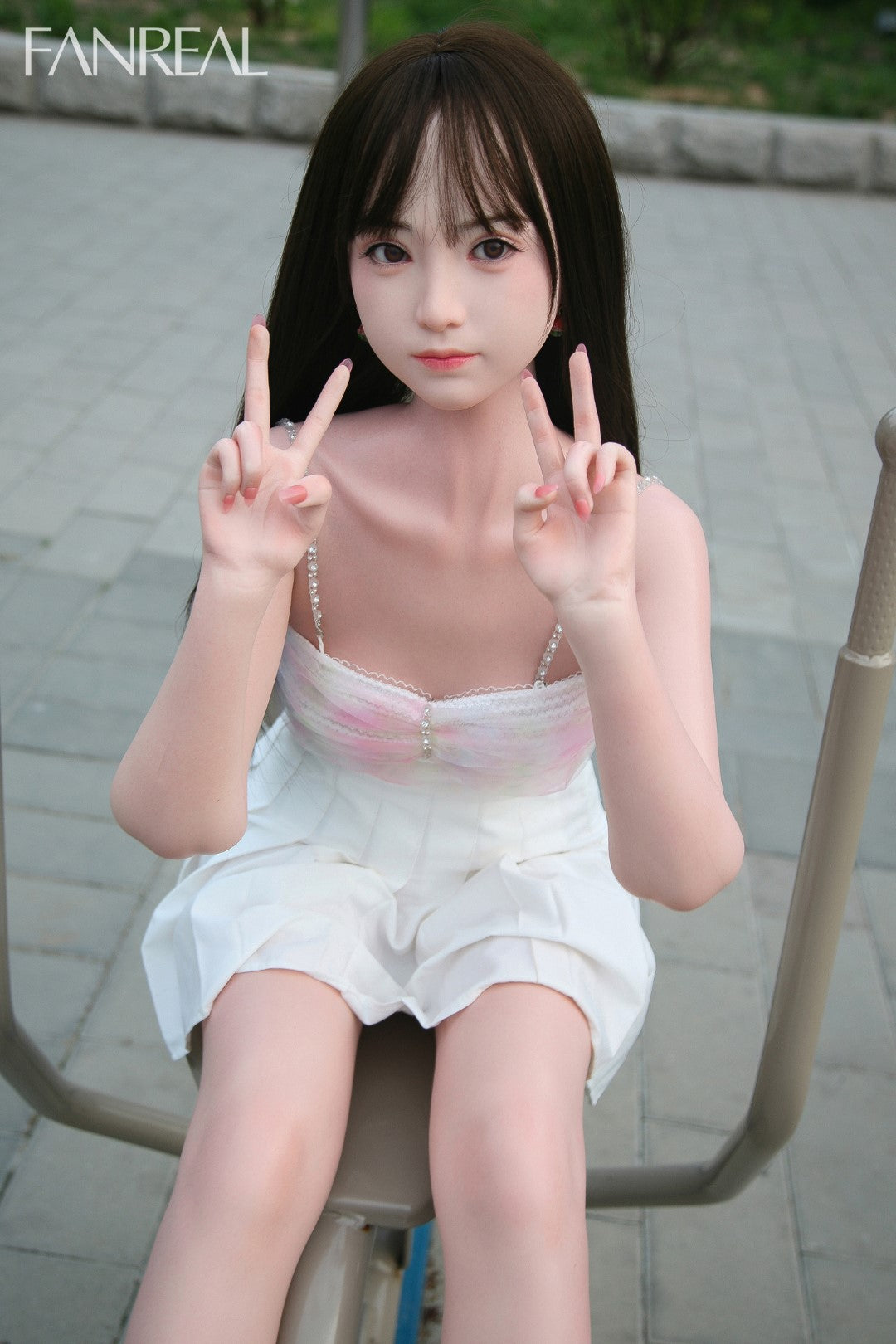 Mo Sex Doll (FanReal Doll 153 cm B puodelis, silikonas)
