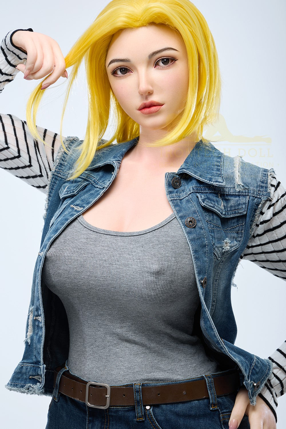 Joline Android 18 Sex Doll (Irontech Doll 159 cm G-Cup S41 silikonas)