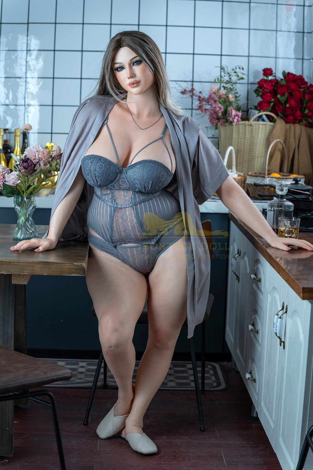 Celine sekso lėlė (Irontech Doll 162 cm F-puodelis S13 silikonas)