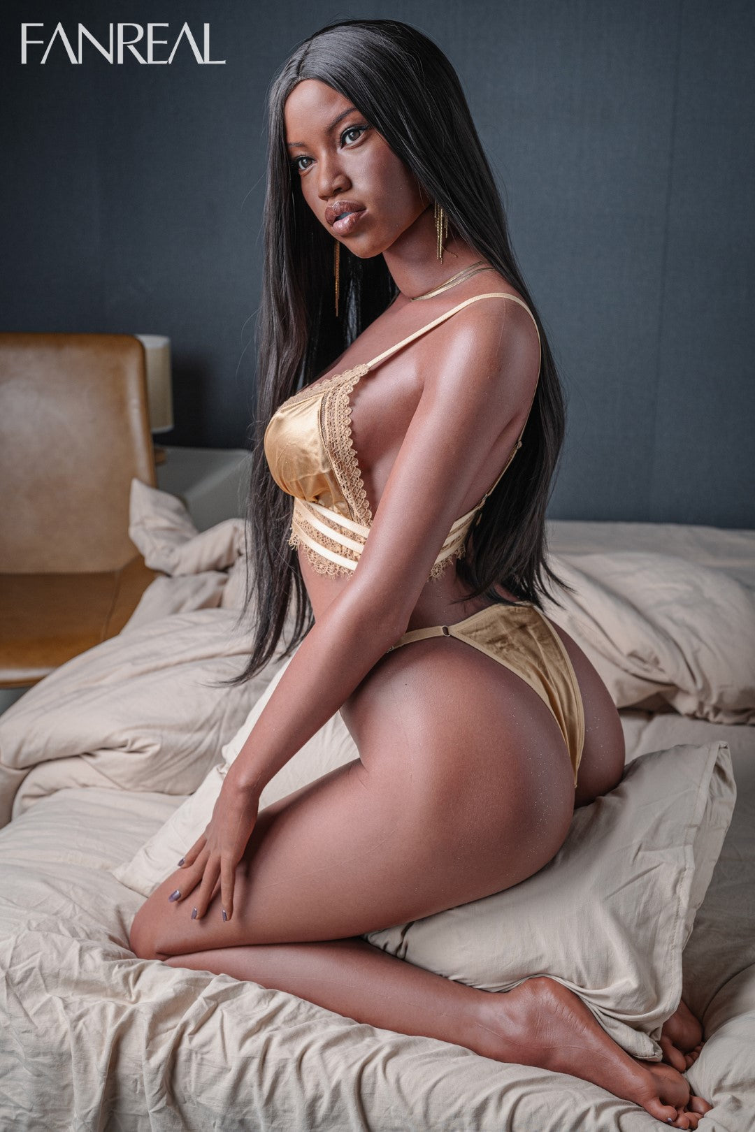 Ellie Sex Doll (FanReal Doll 173 cm D puodelis, silikonas)