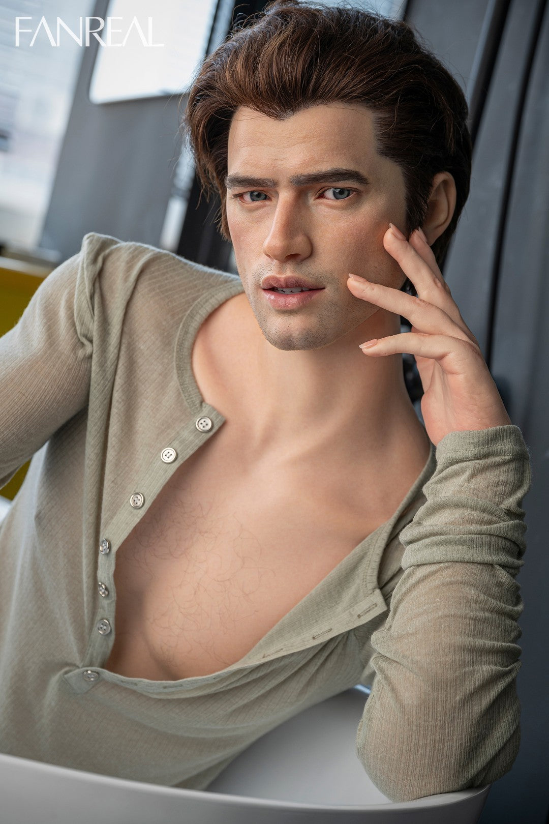Carterio vyriška sekso lėlė (FanReal Doll 173cm silikoninis)