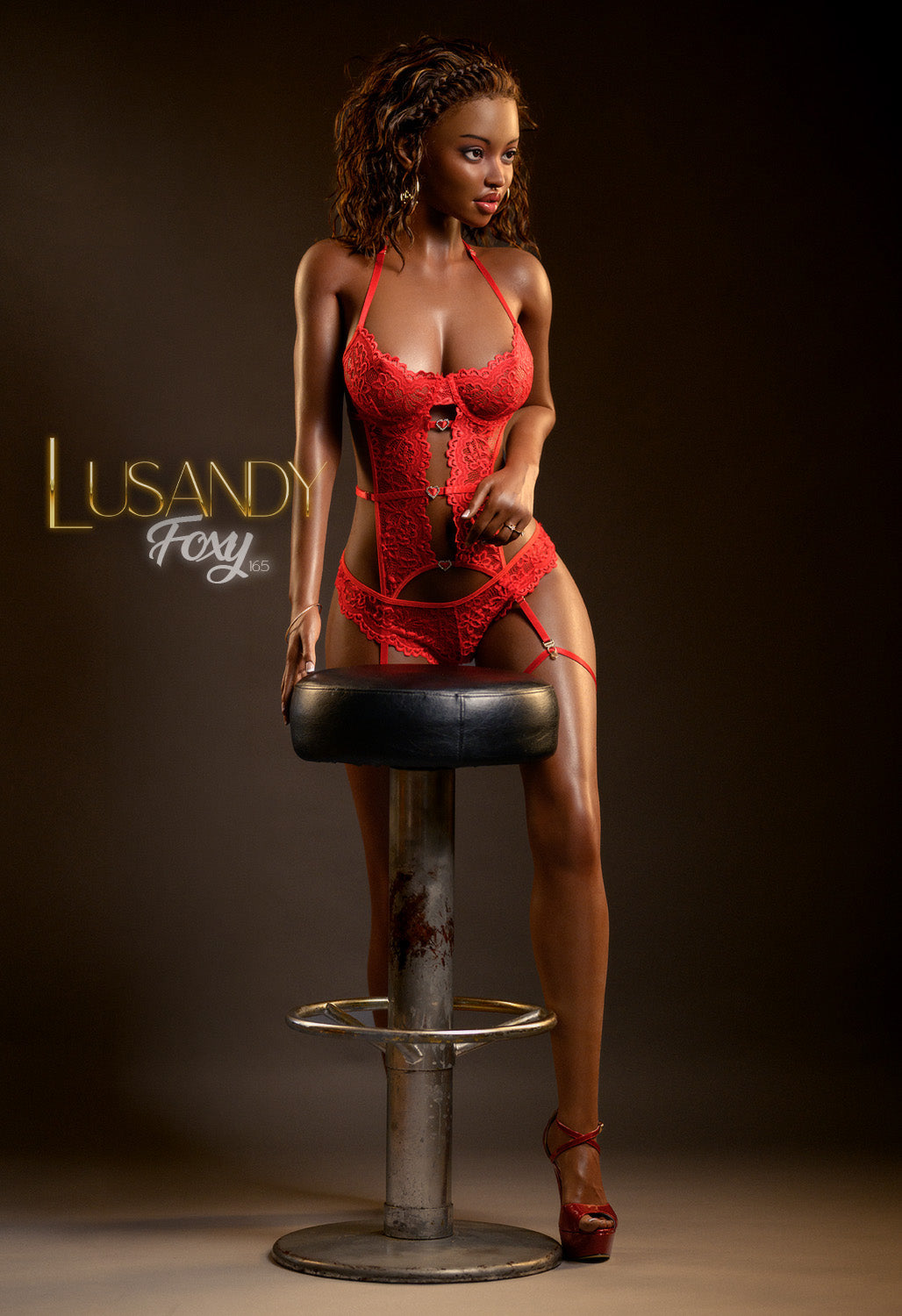 Foxy sekso lėlė (Lusandy Doll 165 cm D puodelio silikonas)