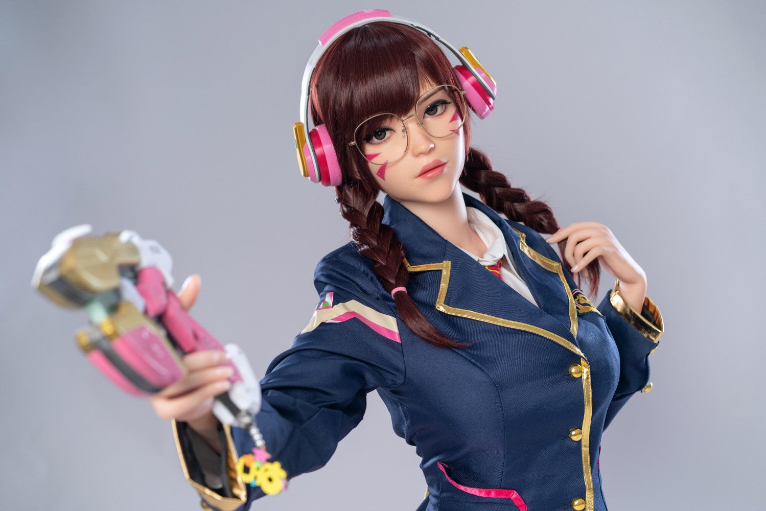 D.Va Hana Song Sex Doll (Game Lady 166 cm E-Cup Nr. 23 silikonas)