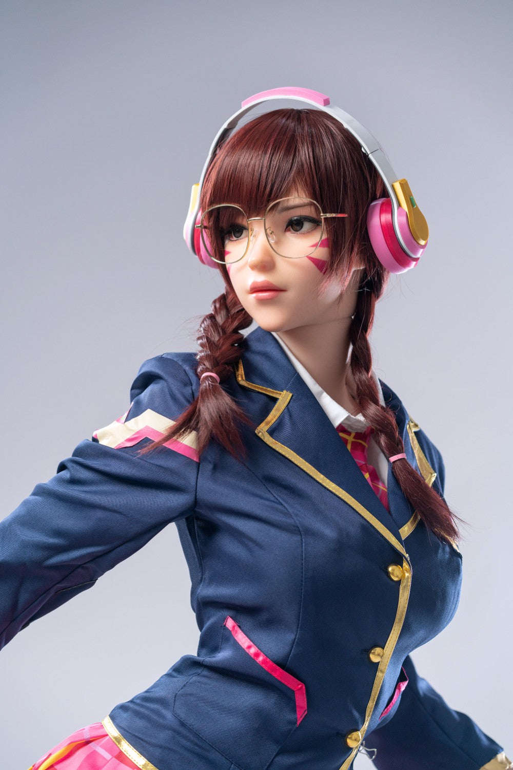 D.Va Hana Song Sex Doll (Game Lady 166 cm E-Cup Nr. 23 silikonas)