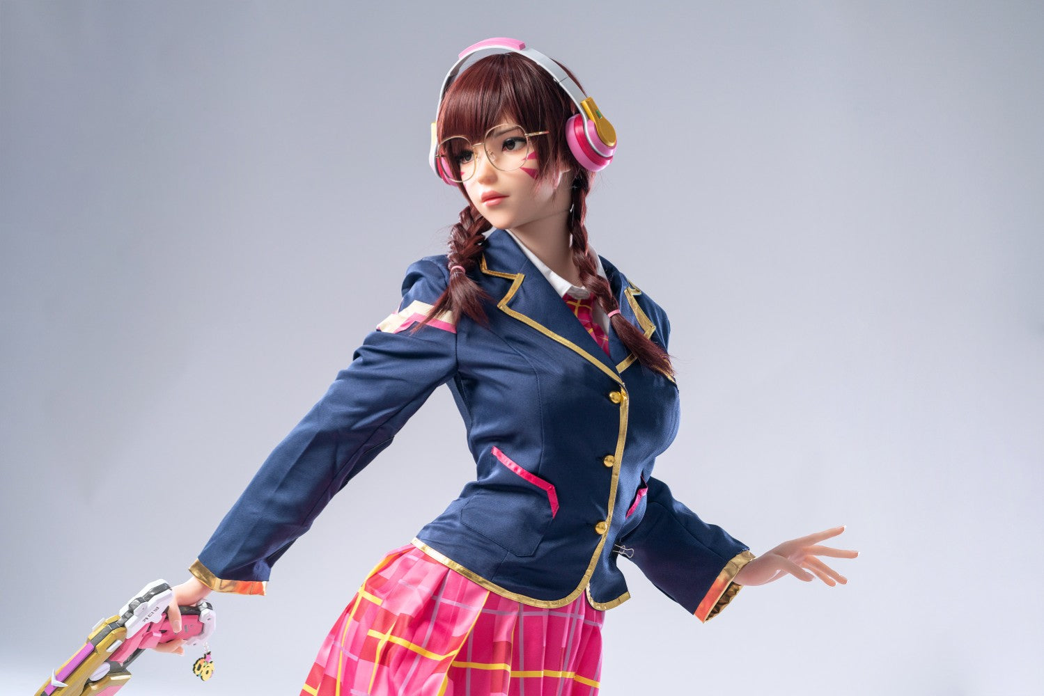 D.Va Hana Song Sex Doll (Game Lady 166 cm E-Cup Nr. 23 silikonas)
