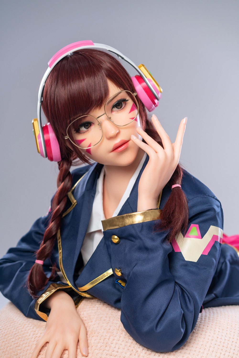 D.Va Hana Song Sex Doll (Game Lady 166 cm E-Cup Nr. 23 silikonas)