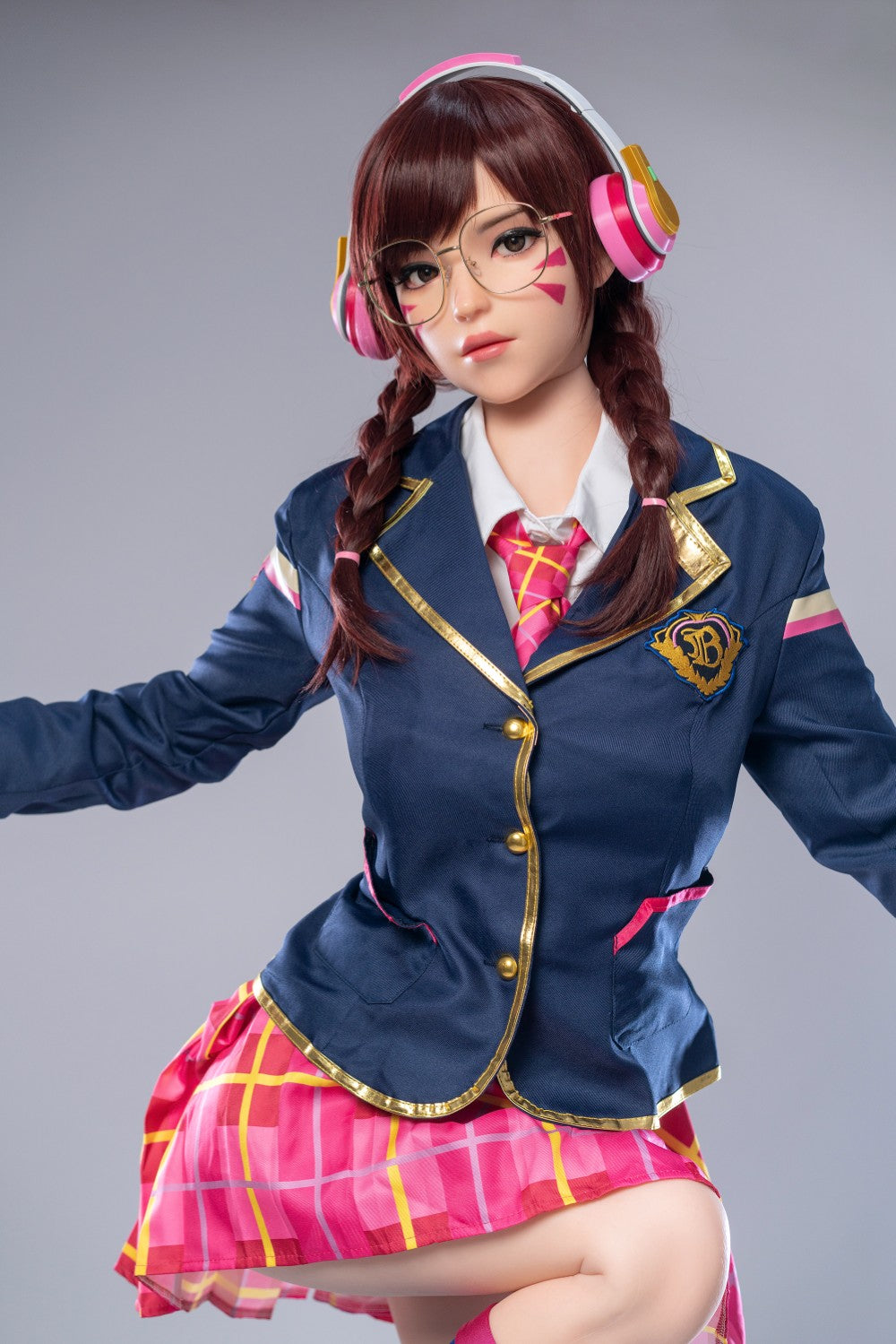 D.Va Hana Song Sex Doll (Game Lady 166 cm E-Cup Nr. 23 silikonas)