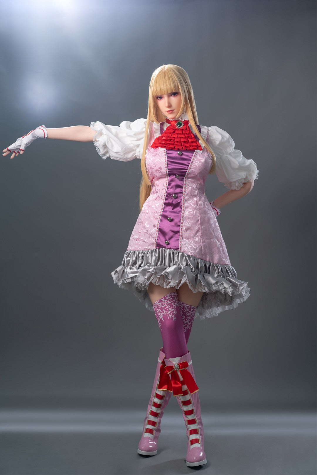 Step into a world where elegance meets fantasy. Game Lady "Lili" is a meticulously crafted 171cm silicone doll, inspired by the iconic aristocratic Lili from the Tekken universe. Designed with precision and a strong focus on realism, this model captures the refined, confident aura that defines Lili's character - while elevating it to a premium collectible experience. This is not a basic entry-level model - it's a statement. Game Lady Tekken "Lili" is designed for those who value aesthetics, character fideli