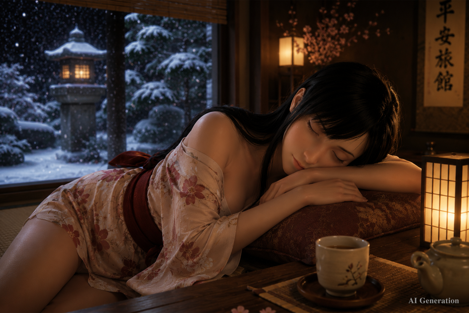 Tifa Sleeping Sex Doll (Game Lady 167 cm D-Cup Nr. 45 silikonas)