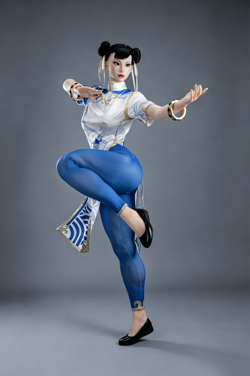 Chun Li Sex Doll (žaidimo moteris 169 cm F-Cup Nr. 47-1 silikonas)