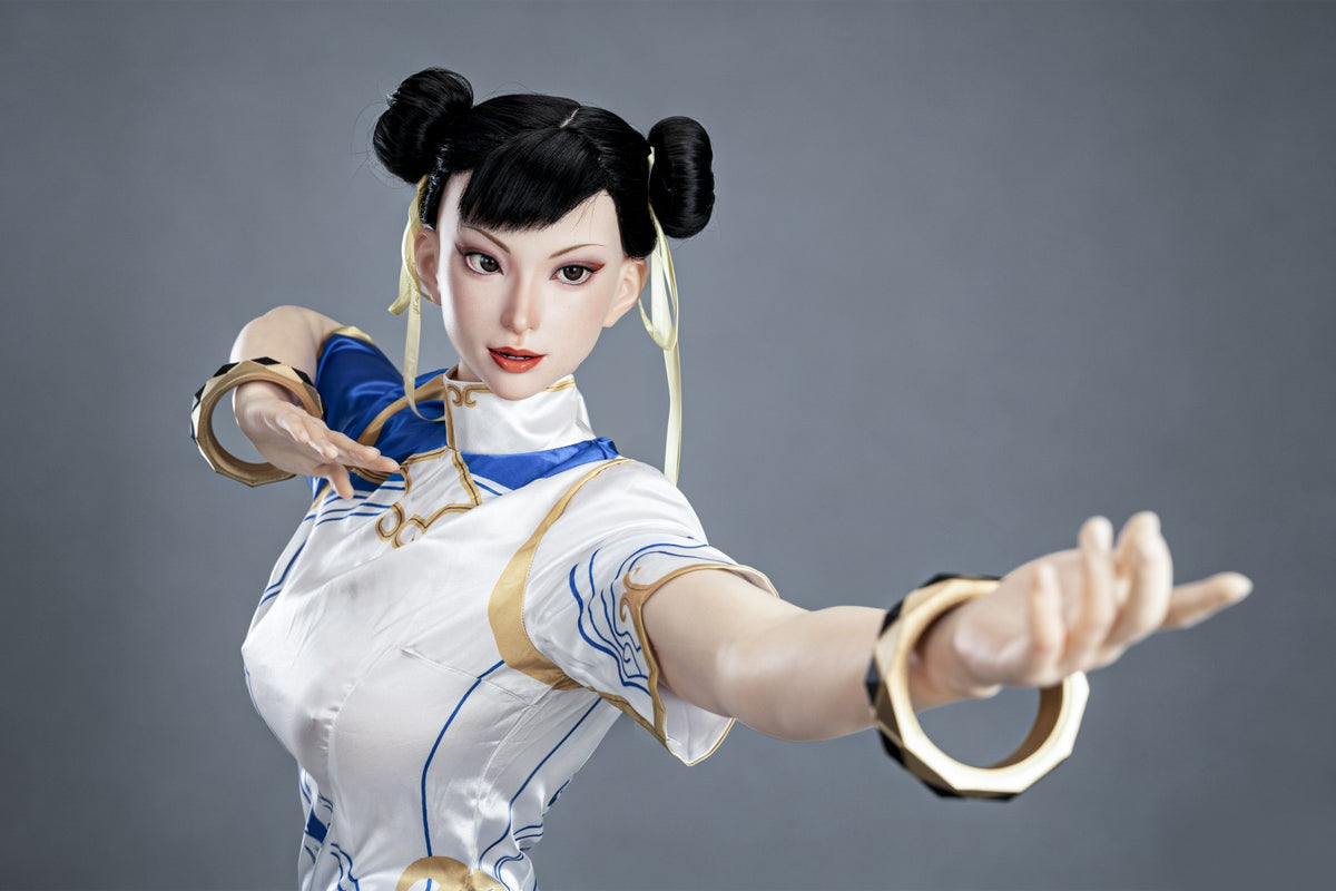 Chun Li Sex Doll (žaidimo moteris 169 cm F-Cup Nr. 47-1 silikonas)
