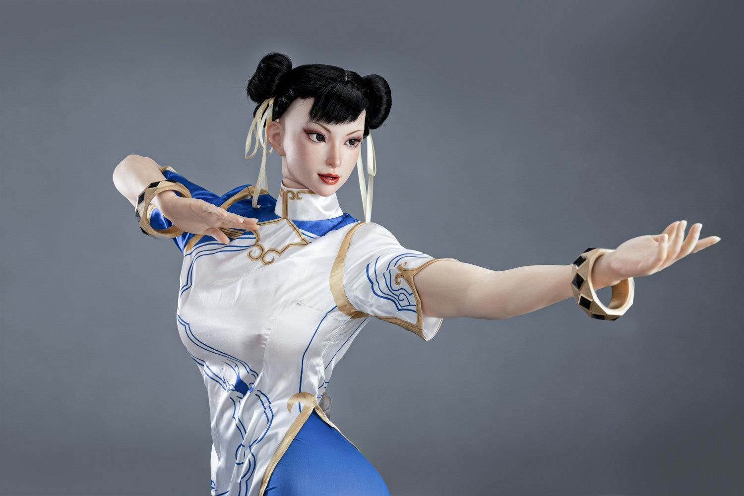 Chun Li Sex Doll (žaidimo moteris 169 cm F-Cup Nr. 47-1 silikonas)