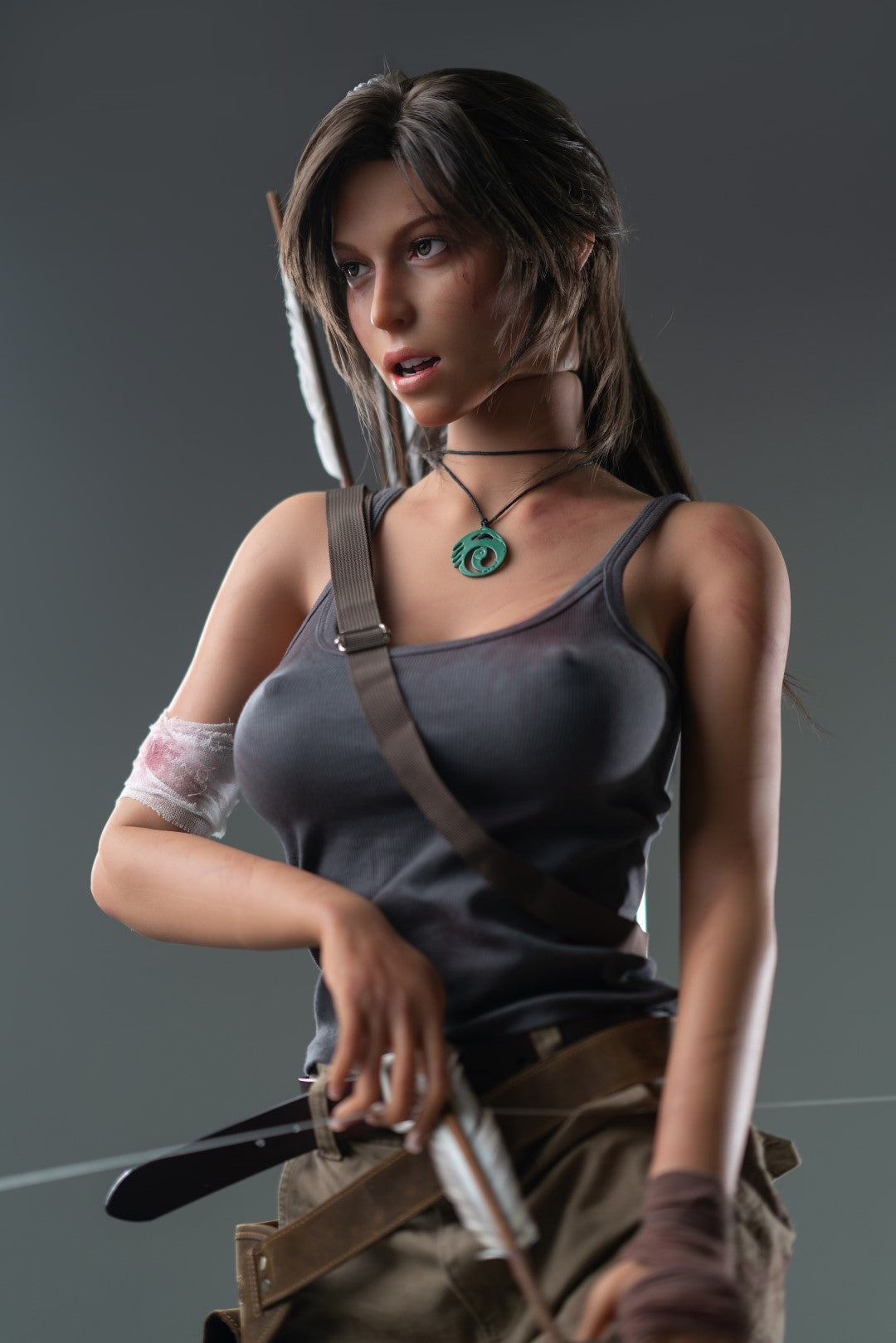 Lara Croft Sex Doll (Game Lady 166 cm E-Cup Nr. 20 silikonas) EXPRESS