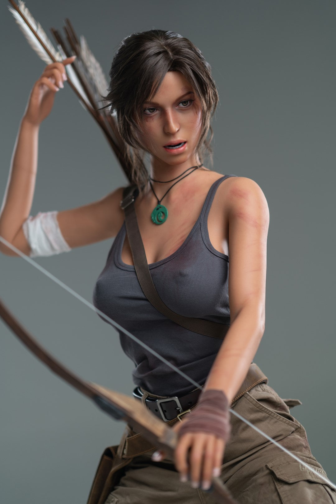 Lara Croft Sex Doll (Game Lady 166 cm E-Cup Nr. 20 silikonas) EXPRESS
