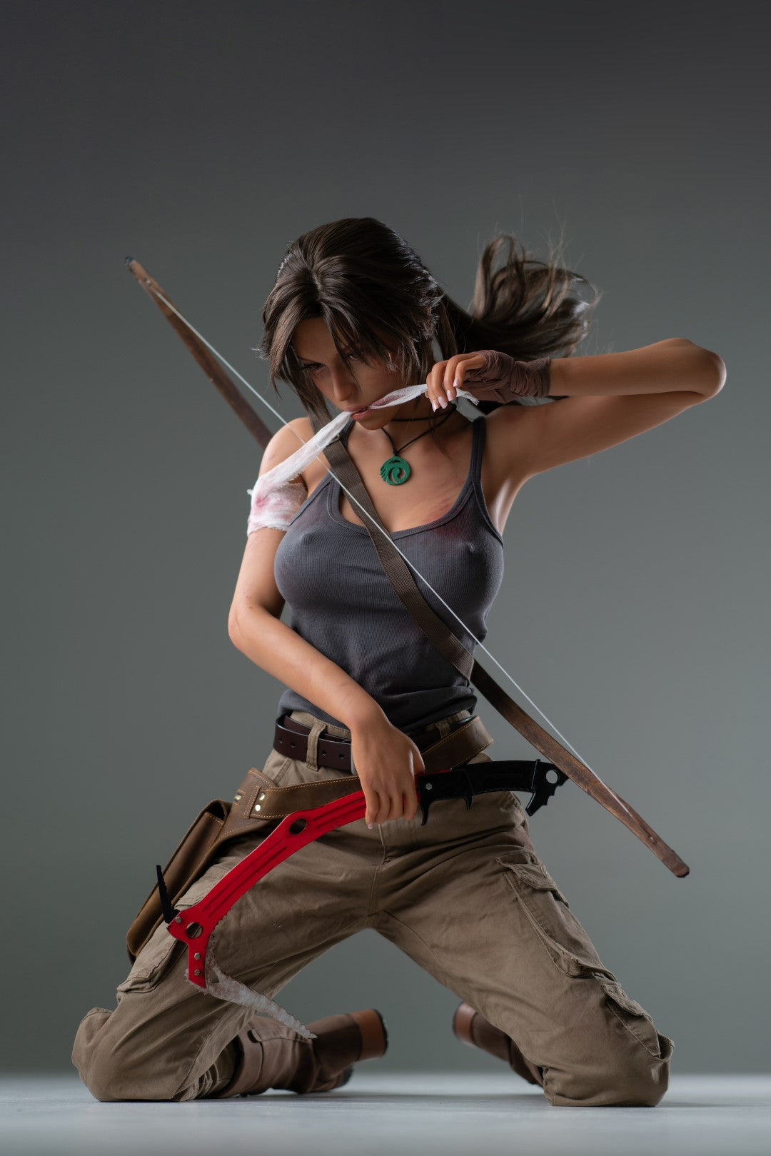 Lara Croft Sex Doll (Game Lady 166 cm E-Cup Nr. 20 silikonas) EXPRESS