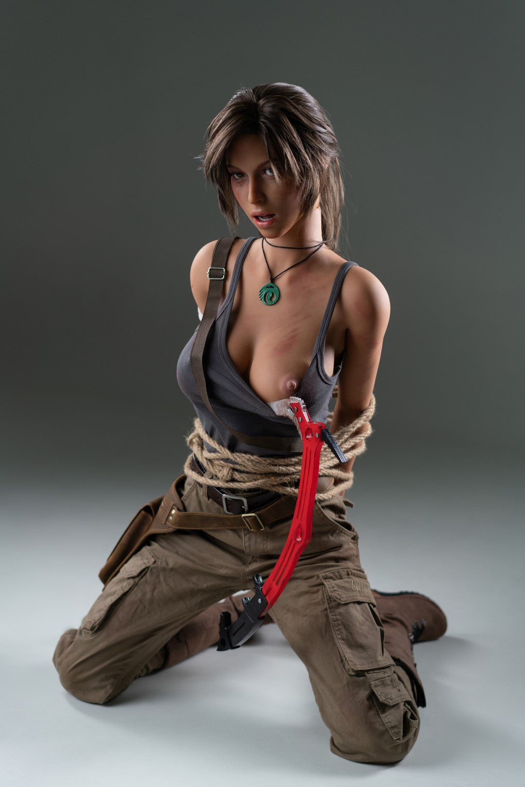 Lara Croft Sex Doll (Game Lady 166 cm E-Cup Nr. 20 silikonas) EXPRESS