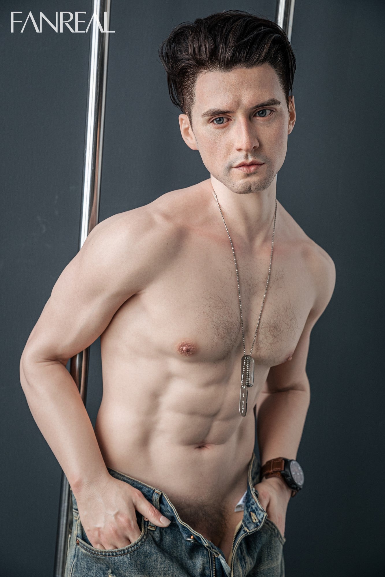 Henry Male Sex Doll (FanReal Doll 173cm silikoninis)