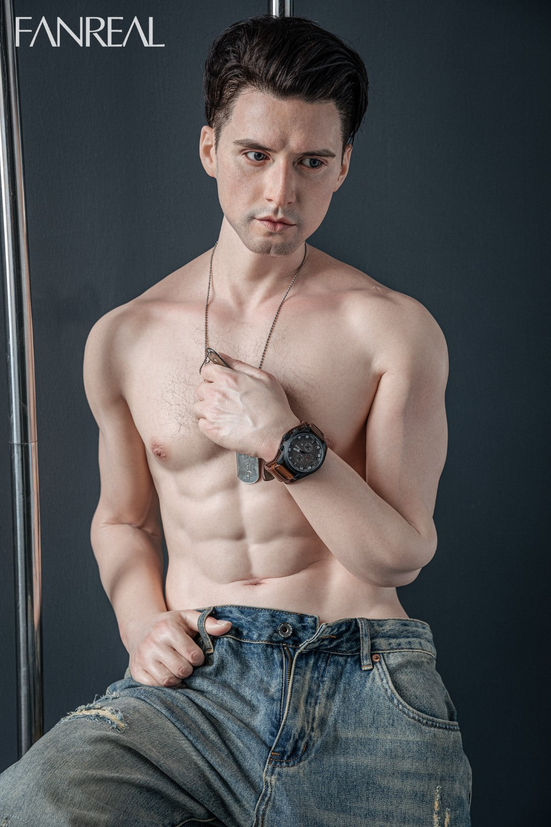 Henry Male Sex Doll (FanReal Doll 173cm silikoninis)