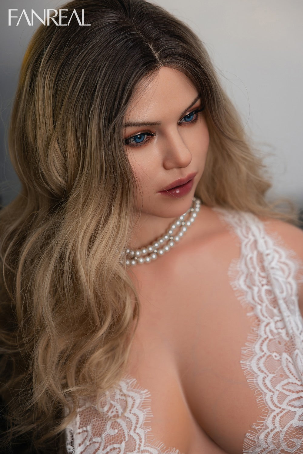 Carlee Torso Sex Doll (FanReal Doll 95 cm G puodelio silikonas)